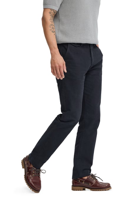 Marineblauwe chino met regular fit en Polo Club-logo - Image 5