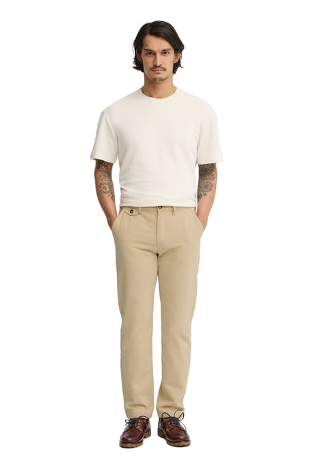 Beige chino met regular fit en Polo Club-logo - Image 2