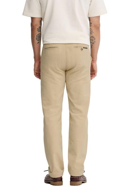Beige chino met regular fit en Polo Club-logo - Image 3
