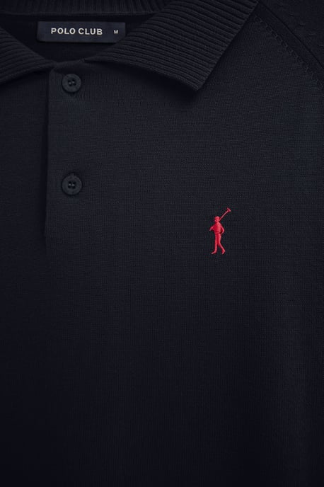 Men's Polo Collar Sweater with Buttons PULLOVER16 - Image 5