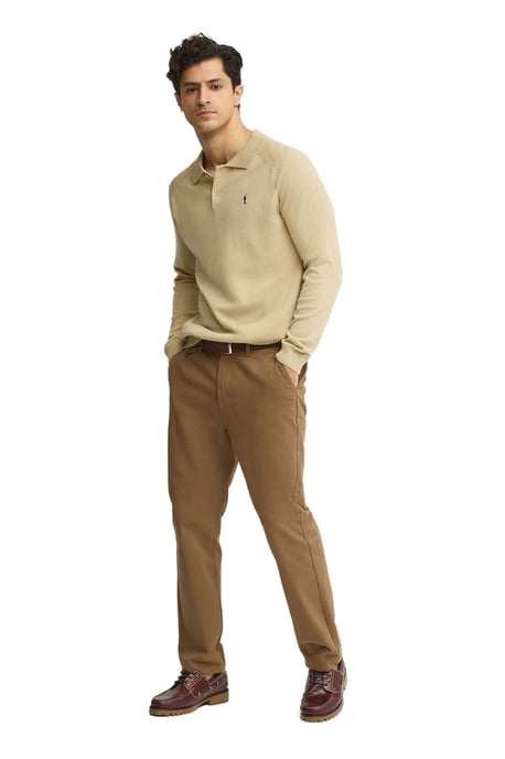 Men's Polo Collar Sweater with Buttons PULLOVER16 - Image 4