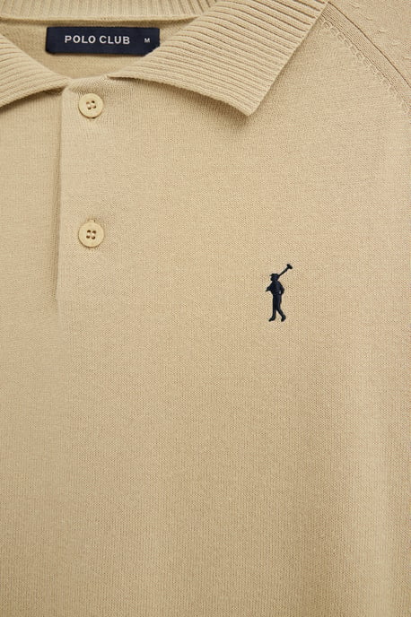 Men's Polo Collar Sweater with Buttons PULLOVER16 - Image 5
