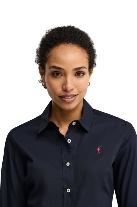 Women's Poplin Shirt Long Sleeve Slim Fit SHIRT-L-S24 - Image 2