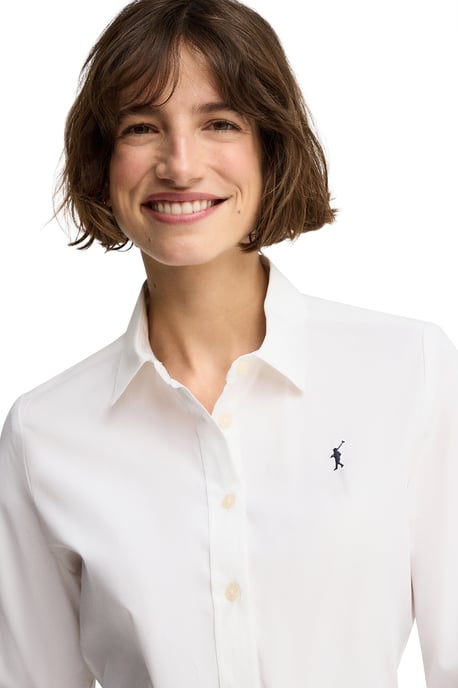 Women's Poplin Shirt Long Sleeve Slim Fit SHIRT-L-S24 - Image 2