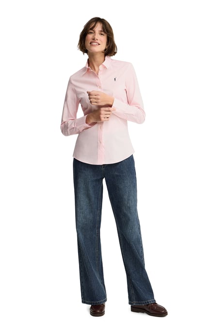 Women's Poplin Shirt Long Sleeve Slim Fit SHIRT-L-S24 - Image 4