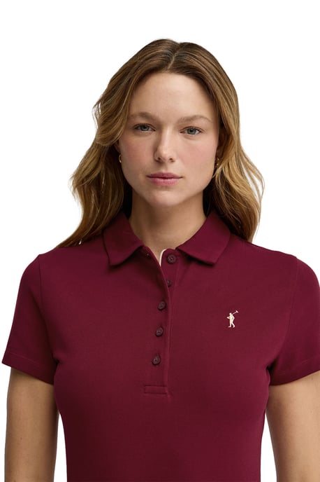 Women's Short Sleeve Polo Neck Dress DRESS2 - Image 2