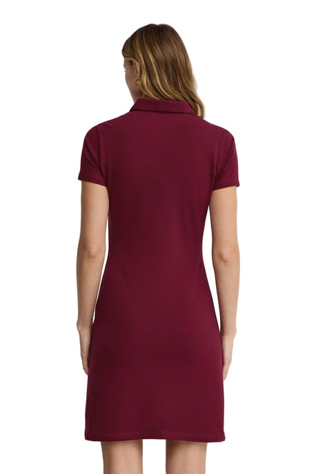 Women's Short Sleeve Polo Neck Dress DRESS2 - Image 3