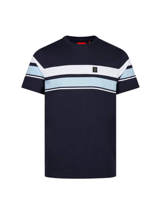 Luke 1977 Men's Rio Redeemer Chest Stripe T-Shirt in Navy - Image 1