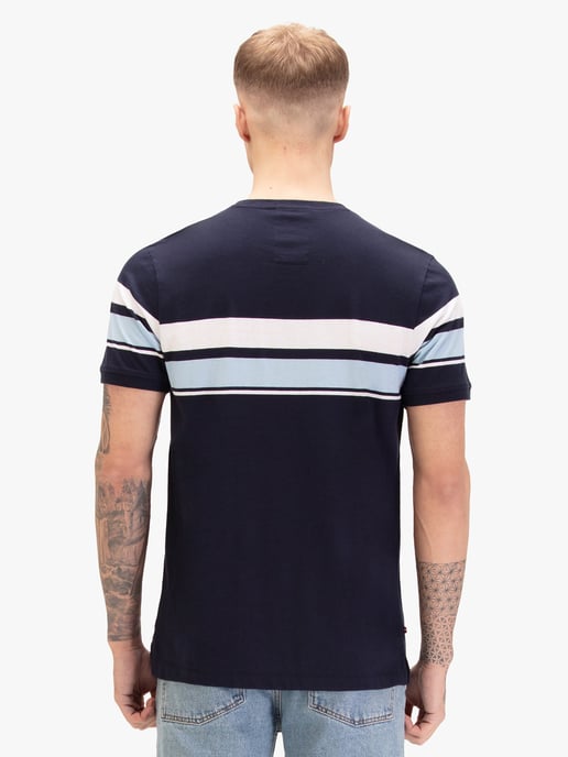 Luke 1977 Men's Rio Redeemer Chest Stripe T-Shirt in Navy - Image 4
