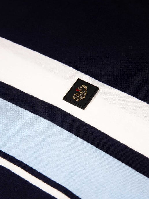 Luke 1977 Men's Rio Redeemer Chest Stripe T-Shirt in Navy - Image 6