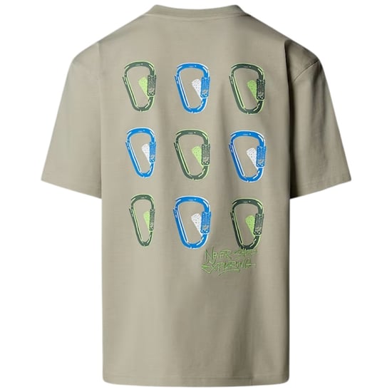 The North Face Mens U SS NSE Oversized T-Shirt Clay Grey - Image 3