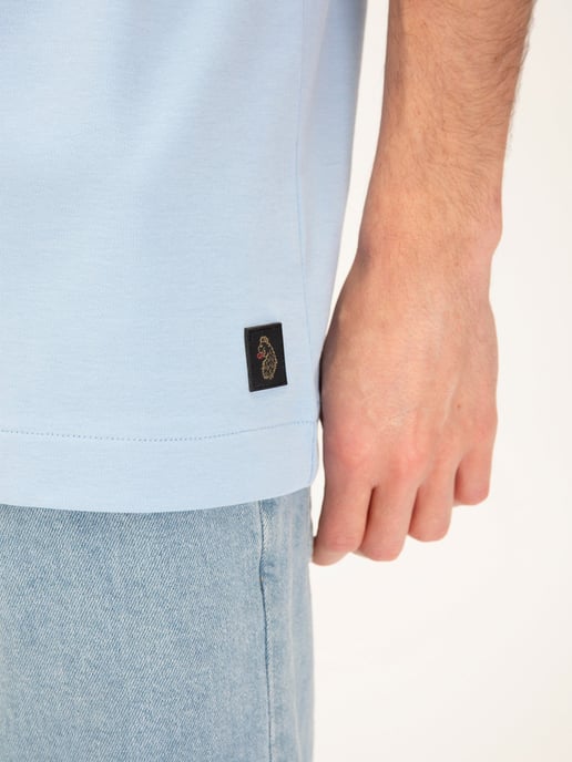 Luke 1977 Men's Dapper Schnapper Relaxed Fit T-Shirt in Sky Blue - Image 5