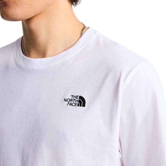 The North Face Men's Evolution embroidered logo Simple Dome T Shirt White - Image 4