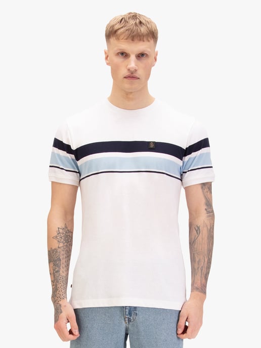 Luke 1977 Men's Rio Redeemer Chest Stripe T-Shirt in White - Image 2