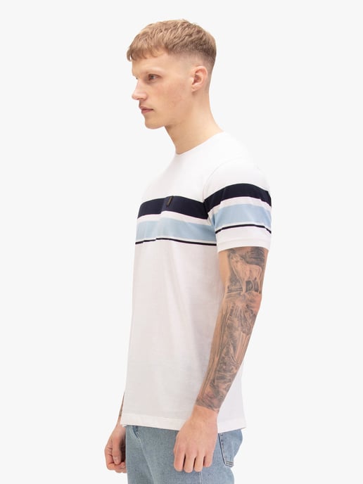 Luke 1977 Men's Rio Redeemer Chest Stripe T-Shirt in White - Image 3