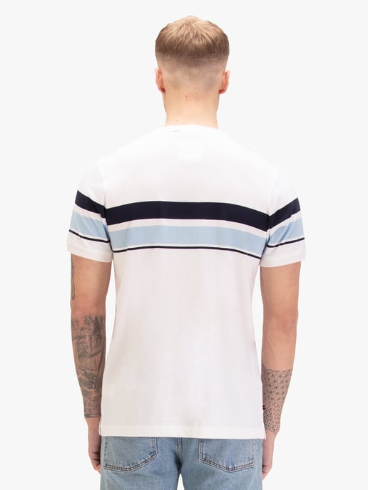 Luke 1977 Men's Rio Redeemer Chest Stripe T-Shirt in White - Image 4