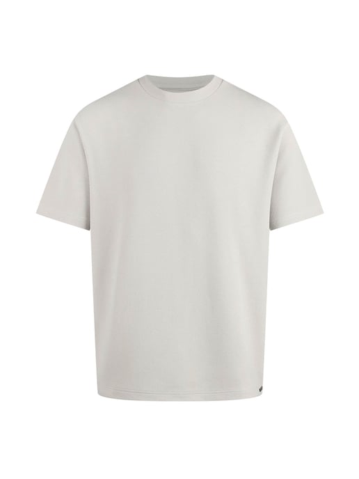 Luke 1977 Mykynos Crinkle Textured T-Shirt in Ice Grey - Image 1