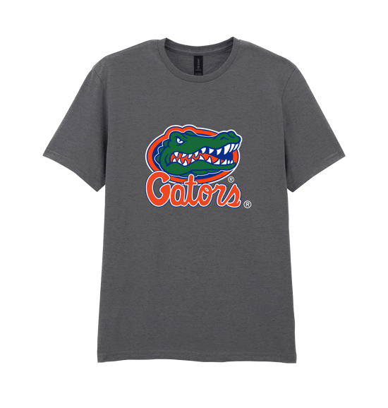 Florida Gators Mascot Logo Graphic Charcoal T-Shirt - Image 1