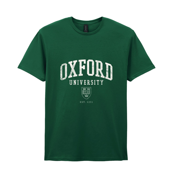 Oxford 1231 Collegiate Streetwear Forest Green T-Shirt - Image 1