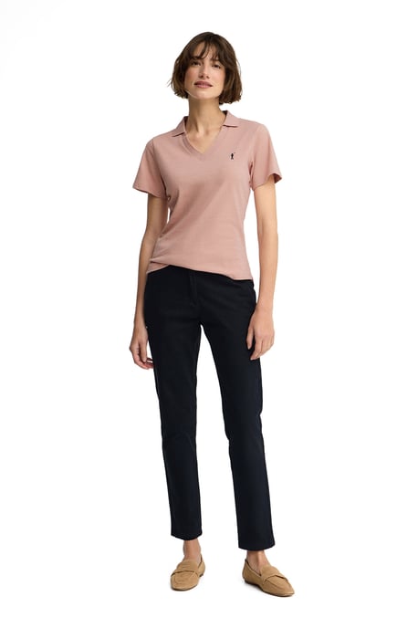 Women's Polo Shirt, Buttonless Collar, Slim Fit, POLO-SHIRT-S-S9 - Image 4