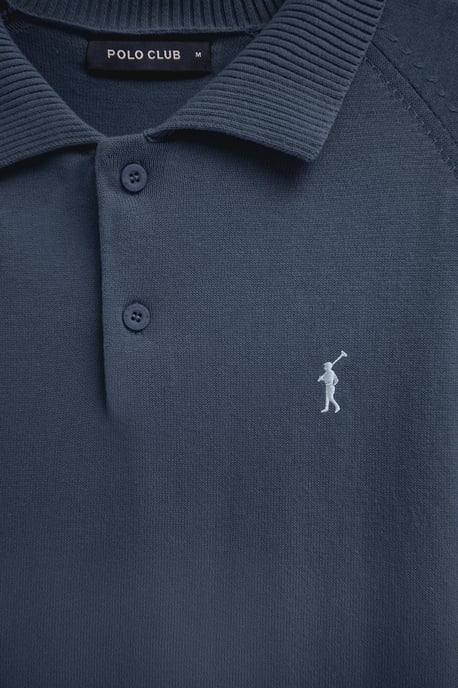 Men's Short Sleeve Polo Neck Sweater PULLOVER17 - Image 5