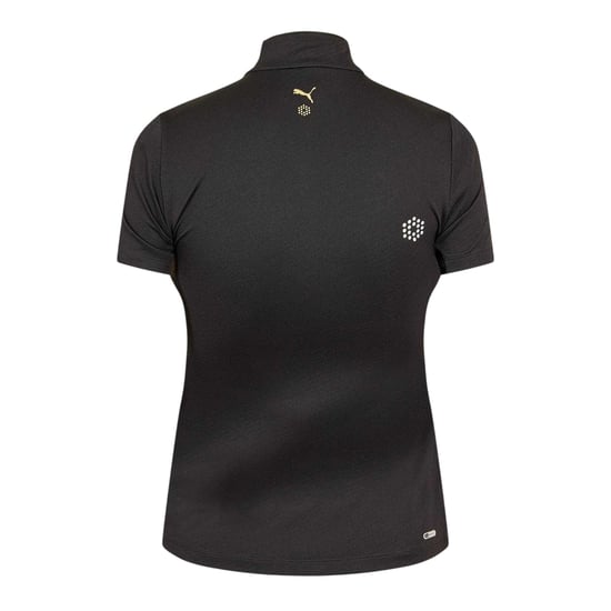 Puma Poloshirt met kwartrits voor dames (Zwart) - Image 2