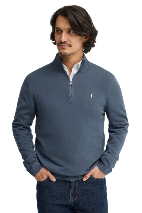Men's Zip Neck Sweater PULLOVER12 - Image 1