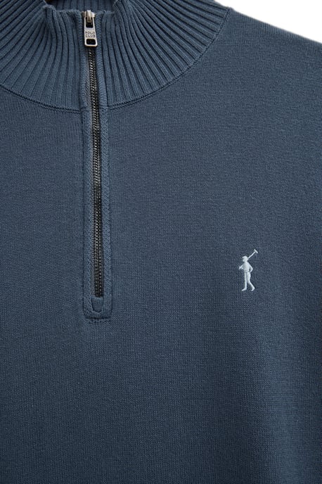 Men's Zip Neck Sweater PULLOVER12 - Image 5
