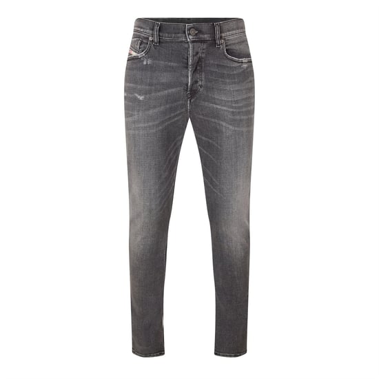 Diesel Heren Fing Denim Fade-jeans met rechte pijpen (Zwart/Grijs) - Image 1