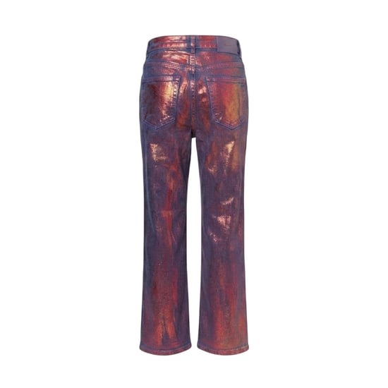 AmyLynn Jeans för kvinnor/damer: Lupe Metallic med 5 fickor (Röd) - Image 2