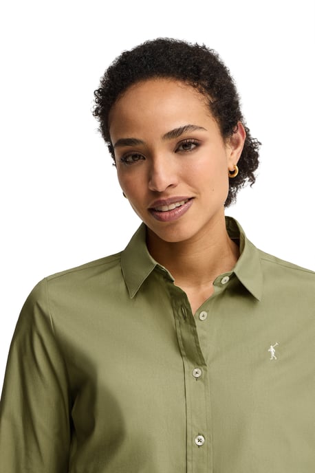 Women's Poplin Shirt Long Sleeve Slim Fit SHIRT-L-S24 - Image 2