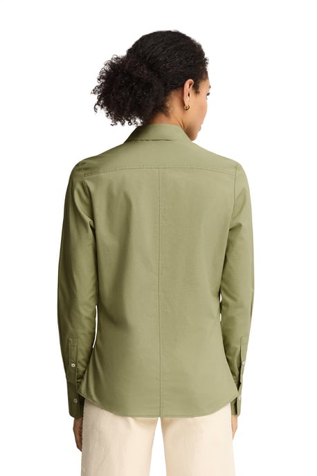 Women's Poplin Shirt Long Sleeve Slim Fit SHIRT-L-S24 - Image 3