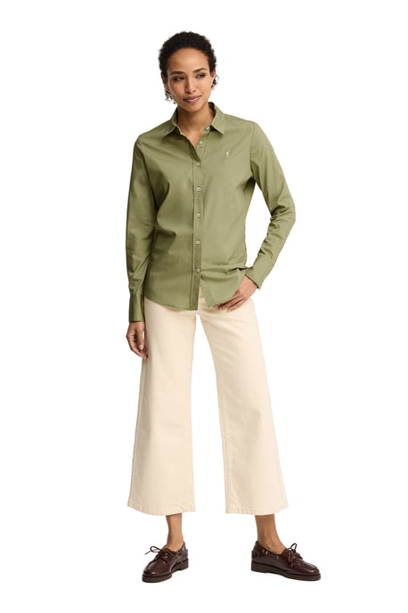 Women's Poplin Shirt Long Sleeve Slim Fit SHIRT-L-S24 - Image 4