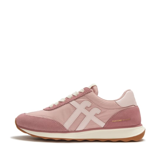 FitFlop X Pantone Retro-Q Suède Dames Roze Sneakers - Image 2
