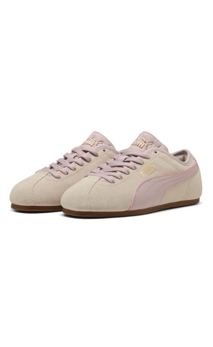 Puma Tackle Suede Dames Trainers Silver Fog/Misty Pink - Image 1