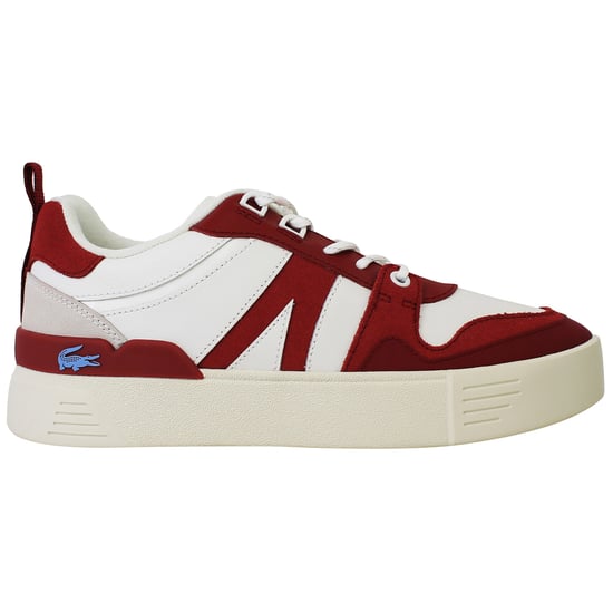 Lacoste L002 222 1 Womens White/Red Trainers - Image 1