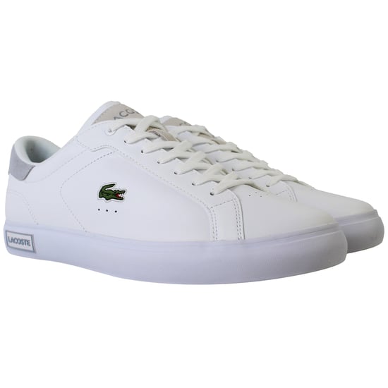 Lacoste Powercourt 124 2 Mens White Trainers - Image 2
