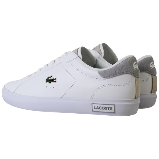 Lacoste Powercourt 124 2 Mens White Trainers - Image 3