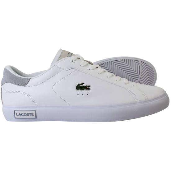 Lacoste Powercourt 124 2 Mens White Trainers - Image 4