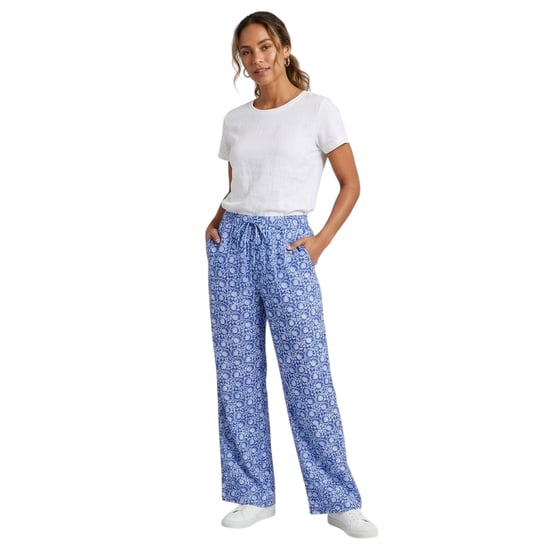 Vero Moda Womens/Ladies Lyca Floral Wide Leg Trousers (Dresden Blue) - Image 3