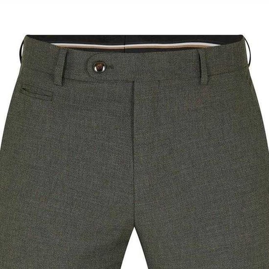 Boss Mens H-Genius Straight Leg Trousers (Dark Green) - Image 2