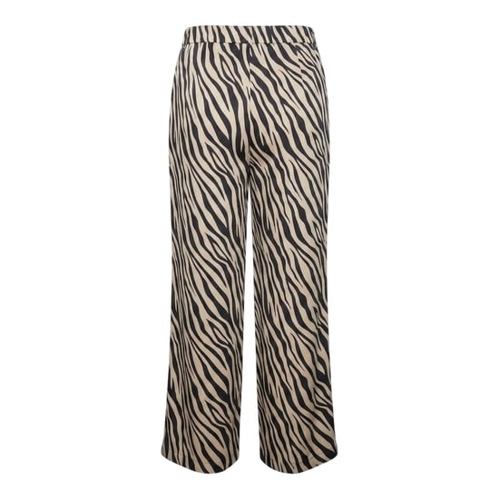 Vero Moda Damesbroek met wijde pijpen en zebraprint van Lisa (Zwart) - Image 3