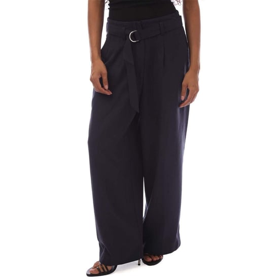 Gant Dames Brede Pantalon met Ceintuur (Blauw) - Image 3