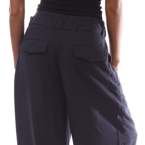 Gant Dames Brede Pantalon met Ceintuur (Blauw) - Image 4