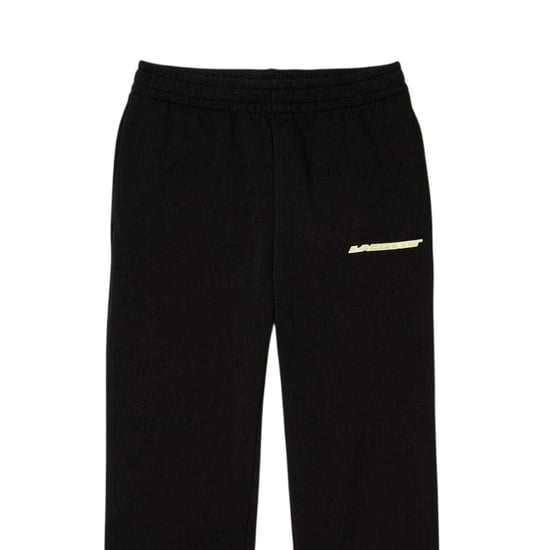 Lacoste Flanellen broek met logo voor dames (Zwart) - Image 3
