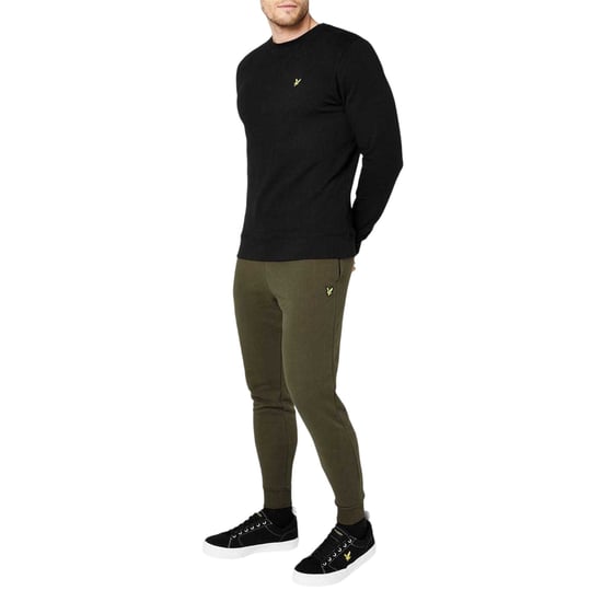 Lyle & Scott Skinny joggingbroek met omgeslagen boorden voor heren (Olijf) - Image 3