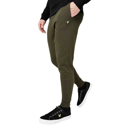 Lyle & Scott Skinny joggingbroek met omgeslagen boorden voor heren (Olijf) - Image 5