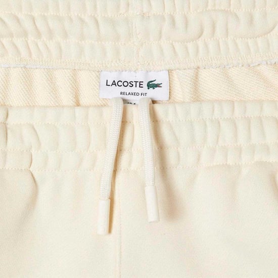 Lacoste Mens Club Cotton Jogging Bottoms (Cream) - Image 4