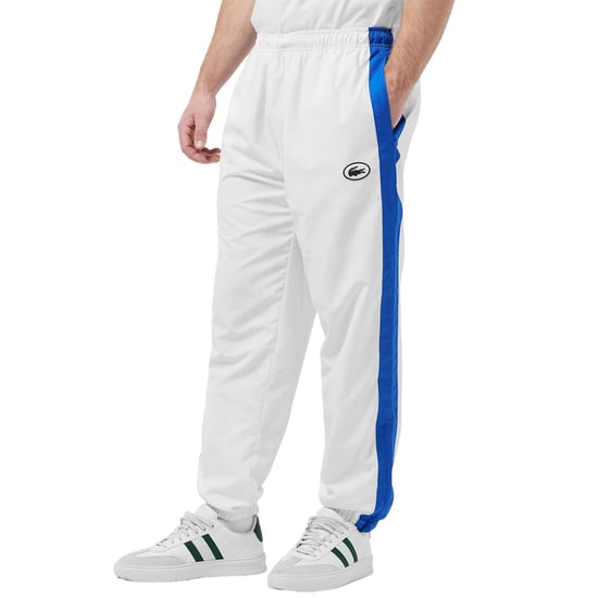 Lacoste Rechte trainingsbroek voor heren met streep aan de zijkant (Wit) - Image 5