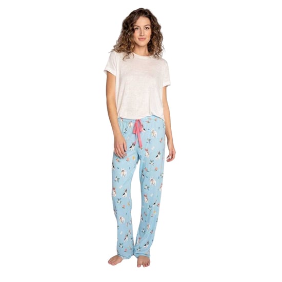 PJ Salvage Speelse loungebroeken voor dames (Lichtblauw) - Image 4